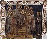 Madonna Wall Art - Madonna Enthroned with the Child, St Francis and four Angels